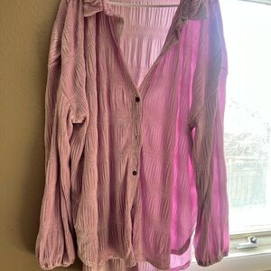 Free People My Best Velvet Blouse
